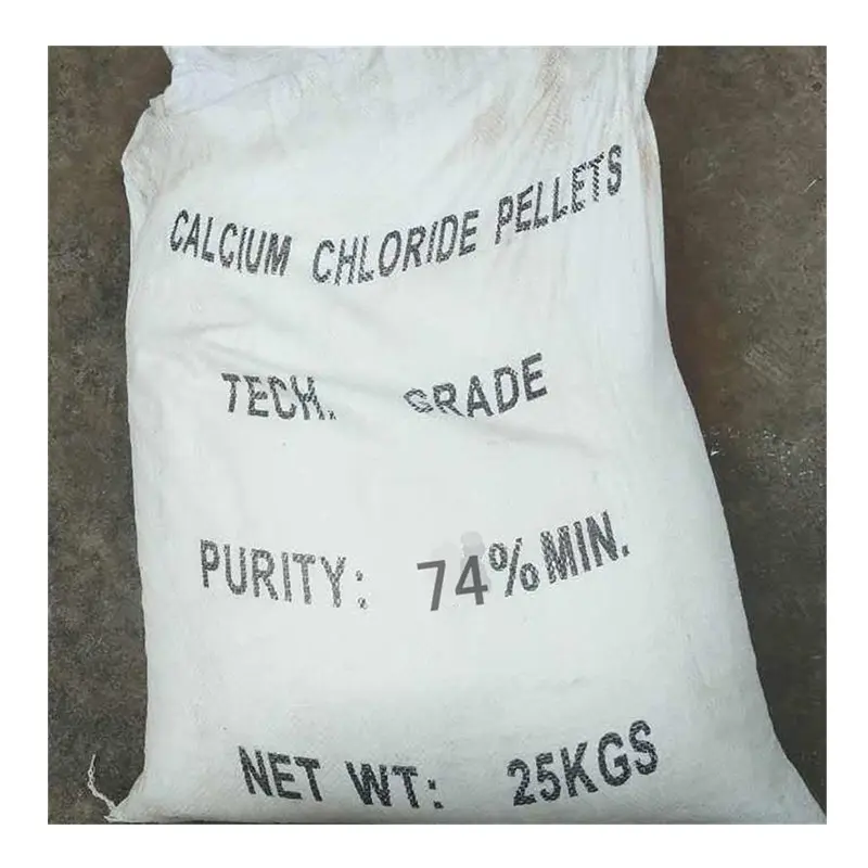 Chlorure de calcium anhydre de qualité alimentaire Cacl2 de qualité industrielle 74% 94%