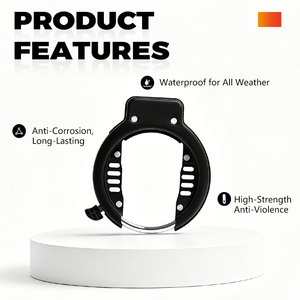 <span class=keywords><strong>Antivol</strong></span> de vélo portable robuste Jinta 64 mm avec <span class=keywords><strong>câble</strong></span> en fer rond et 2 clés, type fer à cheval - Product Image 2