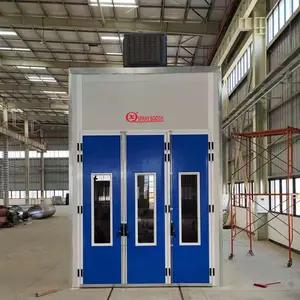 Bus Downdraft Spray Paint Booth Industrial Spray Oven For Auto Refinishing