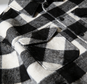 Giacca in Lana da Uomo Primavera-Autunno - Giacca a Quadri Bianco e Nero - Logo Personalizzabile - Stile Casual - Product Image 3