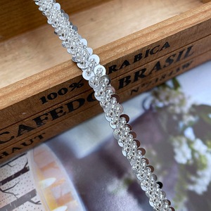 Pita Renda Buatan Tangan Lebar 8mm dengan Payet Bunga Vintage Ramah Lingkungan untuk Aksesori Pakaian dan Tas - Product Image 6