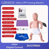 Maniquí de RCP Infantil, Maniquí Médico de Primeros Auxilios con Monitor Digital para Entrenamiento de Enfermería en Escuelas y Hospitales Sin Impresora