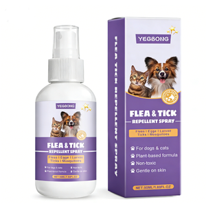 Repelente de Pulgas y Garrapatas en Aerosol de 50 ml para Perros y Gatos, No Tóxico, Protección Suave para la Piel Contra Pulgas, Garrapatas y Mosquitos, OEM ODM Personalizable - Product Image 1