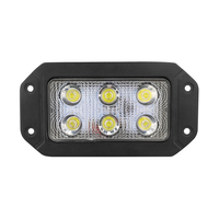 Luz DE TRABAJO LED universal de montaje empotrado de 18W DC 12-24V adecuada para camiones todoterreno 4*4 ATV SUV, etc. Accesorios para automóviles