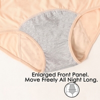 Cómodas Bragas Menstruales Transpirables y Anti-Fugas de 3 Capas, Talla Grande 8XL, de Tiro Medio para Flujo Abundante, Uso Diario