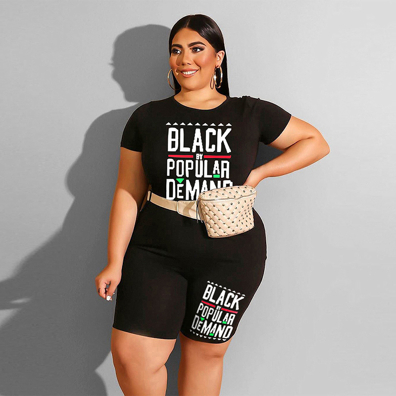 Negro más tamaño ciclismo shorts Set