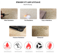 Harga Pabrik Penjualan Panas ESD PVC Vinyl Roll Lantai Antistatik Anti-Selip Tahan Air untuk Penggunaan Dalam Ruangan Apartemen dengan Garansi 5+ Tahun