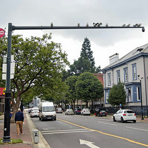 屋外スマートシティ用CCTVカメラ付き多機能スチール交通信号ポール耐久性 & 高輝度 - Product Image 5