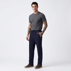 Pantalones Deportivos de Algodón para Hombre, Directo de Fábrica, Suaves, Transpirables, Anti-Pilling, para Gimnasio, Entrenamiento, Uso Casual, Proveedor OEM - Product Image 1