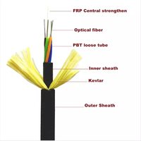 Kabel Serat Optik 96 Core Adss Double Jacket HDPE 500 SPAN Harga Produsen