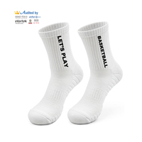 Chaussettes de sport personnalisées en coton pour hommes et femmes, avec logo brodé, compression, design tendance, écologiques, collection Printemps