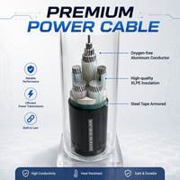 Cable de Aluminio YJLV de 300/500V, Aislamiento XLPE, Cubierta de PVC, Cable de Alimentación para Construcción