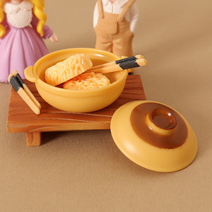 Mini-cuisine miniature de simulation pour maison de poupée, avec casseroles et nouilles instantanées, pour scène de bureau DIY, ornement et décoration - Product Image 3