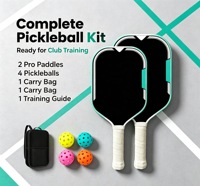 Ensemble de raquettes de pickleball, surface texturée mate, kit de pickleball professionnel pour l'entraînement en club, distributeurs en gros