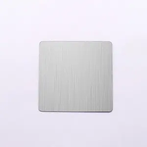 0.3-3mm épaisseur en acier inoxydable feuilles 201 NO.4 brosse surface Hairline décoratif plaque matériau acier inoxydable 304 plaque