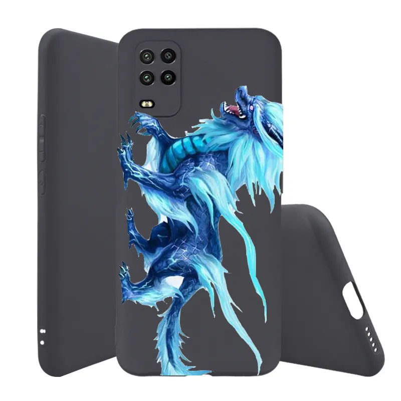 Luxury Silicone Phone Case For Xiaomi Mi 10 lite schwarz shark 3 poco x2 hinweis 10 pro Mobile Back Cover