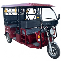 Tuk-tuk Électrique 2025 Haute Vitesse 72V 2000W, Véhicule Passager à Trois Roues pour Adultes, 7 Places, Grande Autonomie