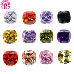 Piedras de Circonia Cúbica con Corte Especial en Forma de Cojín, Color Rosa Púrpura, Sintéticas, Tratadas con Calor, para Joyería, Disponibles en Stock - Product Image 2