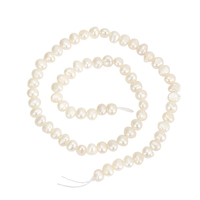 Perles d'eau douce cultivées RINNTIN PP5 4A en vrac, perles rondes irrégulières pour la fabrication de bijoux
