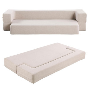 โซฟาเบดแบบพับได้อเนกประสงค์ โฟมความหนาแน่นสูง ดีไซน์ทรงสี่เหลี่ยม สำหรับผู้ใหญ่ เด็ก สัตว์เลี้ยง ทารก ผู้สูงอายุ - Product Image 4