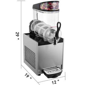 Precio de fábrica comercial Tanque único Bebida congelada Máquina de aguanieve Control de temperatura Máquina de fusión de nieve - Product Image 6