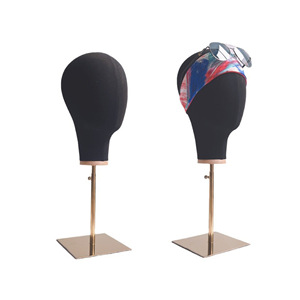 Tête de Mannequin en Tissu, Modèle pour Chapeau, Casquette, Écharpe, Bijoux, Toupet, <span class=keywords><strong>Perruque</strong></span>, Santé et Beauté, Présentoir Doré - Product Image 5