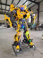 Statue de robot en acier au carbone, modèle de sculpture métallique, en promotion