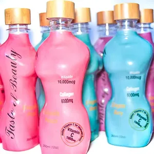 Maysure garrafas plásticas de 350ml, frascos macho ou femininos de embalagem de plástico para bebidas, 350ml