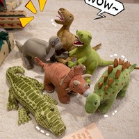 Jouets en peluche dinosaures : Triceratops, Tyrannosaurus Rex, Stegosaurus, Brachiosaurus – Poupées douces en coton PP, 31-50 cm, en boîte, parfaites