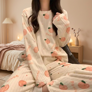 เสื้อฮู้ดโอเวอร์ไซส์ผ้าฟลานเนลขนแกะสำหรับฤดูหนาว แบบ unisex แขนยาว ไซส์เดียว สไตล์ผ้าห่ม ชุดนอน - Product Image 2