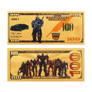 Billete Conmemorativo de <span class=keywords><strong>Optimus</strong></span> Prime con Temática de Películas Americanas <span class=keywords><strong>Transformers</strong></span>, Chapado en Oro de 24K, en Venta - Product Image 3