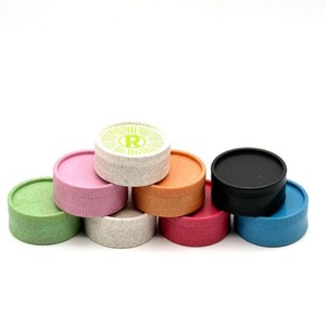 Custom logo 55mm 3 Part Biodegradable Plastic Dry <b>Herb</b> <b>Grinder</b> Plant Fiber Tobacco <b>Grinders</b> With Magnetic Smoking Accessories - Product Image 2