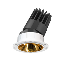 Plafonnier encastré réglable 8W 18W 25W COB sans cadre CCT changeable, downlight LED encastré sans bordure