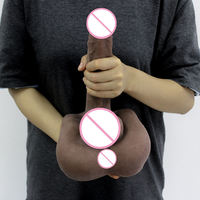 Poupée sexuelle réaliste en 3D, torse masculin noir, pénis long, demi-corps, avec gros dildo, jouets sexuels pour hommes, femmes, gays, produits pour adultes