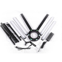 Simock - Ventes Flash : Éclairage Professionnel 90W pour Photographie et Maquillage, Anneau Lumineux LED à 6 Tubes Effet Étoilé pour Maquillage et Diffusion en Direct