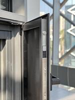 Ventanas Abatibles de Diseño Moderno, Resistentes a Huracanes, de Aleación de Aluminio, Doble Vidrio Templado, para Cocina, Acero Inoxidable, Venta al Por Mayor