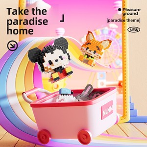 Phim hoạt hình mới tương thích vi hạt nhựa nhân vật hoạt hình khối xây dựng công chúa búp bê dễ thương - Product Image 5