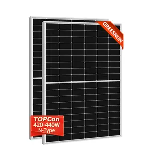 홈 태양 전지 패널 태양 광 발전 모듈 키트 전체 세트 420W 430W 440W Topcon 모노 태양 전지 패널 배열