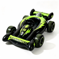 Grande Voiture de Course Gonflable Portable pour Enfants, Utilisable à l'Intérieur et sur l'Eau, Designs Personnalisés Disponibles et Échantillons Fournis