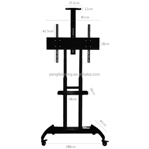 Chariot de chariot de <span class=keywords><strong>TV</strong></span> de plein mouvement de 50-80 pouces 90 degrés motorisé VESA 800*500 ascenseur Cabinet Mobile <span class=keywords><strong>TV</strong></span> Stand <span class=keywords><strong>4K</strong></span> Plasma <span class=keywords><strong>TV</strong></span> Caractéristique - Product Image 4