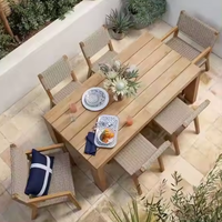 Offre spéciale Plus de conception populaire meubles de maison teck bois imperméable patio hôtel en bois salle à manger jardin Table d'extérieur