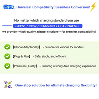 Adaptateur de charge EVSE DIBOEV GB/T CCS1/J1772/Type2/CCS2, prise factice pour Tesla, noir V5 IP65 250A 250V AC, neuf, livraison en 5 jours