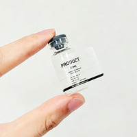 Étiquettes personnalisées pour flacons de peptides holographiques dorés brillants, autocollantes, imperméables, pour emballages cosmétiques