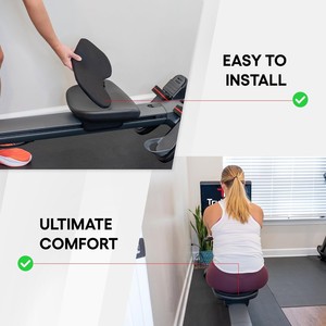 Coussin de siège en gel pour Peloton Row Cross Training Row+ <span class=keywords><strong>Concept</strong></span> <span class=keywords><strong>2</strong></span> Hydrow NordicTrack Water Rower, coussin de soutien dorsal - Product Image 6