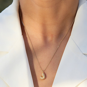 Simpatico ciondolo con nome di diamanti in oro a bolle 3D collana con lettere a palloncino e ciondolo con Puff iniziale regalo di <span class=keywords><strong>san</strong></span> <span class=keywords><strong>valentino</strong></span> <span class=keywords><strong>per</strong></span> <span class=keywords><strong>lei</strong></span> - Product Image 4