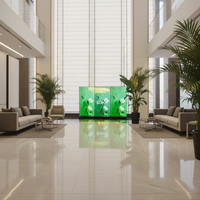 Écran publicitaire LCD Android 4K pleine surface, sur pied, 65 et 75 pouces, à cadre fin, pour centres commerciaux et aéroports, vente en gros