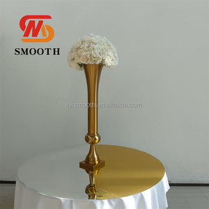 Vente flash - Décoration de table de mariage - Fête - Table ronde en acrylique miroir de 1,5 m - Housse de table ronde argentée - Product Image 5