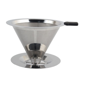 ที่กรองกาแฟทรงกรวยหยดทำจากสแตนเลส - Product Image 3