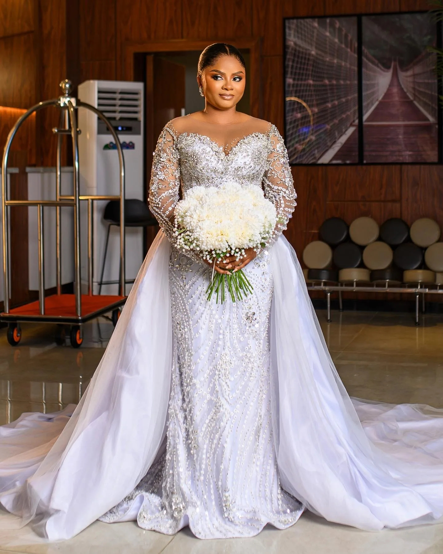 wedding dresses with crystals beading C2022-FBS887
