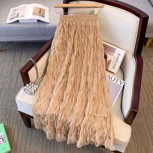 I-0545 Vente en gros Robe d'été grande taille pour femme, jupe élégante longue droite, jupes décontractées grande taille pour femme à prix abordable - Product Image 2